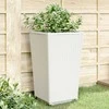 Sodo loveliai, 2vnt., baltos spalvos, 32,5x32,5x57cm, PP