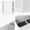 Sodo vazonas 5 vnt. Balta 120 x 120 x 143 cm PP