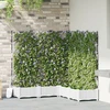Sodo vazonas 5 vnt. Balta 120 x 120 x 125,5 cm PP
