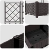 Sodo vazonas 3 pcs Ruda 120 x 40 x 125,5 cm Plienas