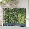 Sodo vazonas 5 vnt. Šviesiai pilka 120 x 120 x 125,5 cm PP
