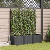 Sodo vazonas 3 vnt. Juoda 120 x 40 x 143 cm PP