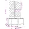 Sodo vazonas 2 vnt. Juoda 80 x 40 x 143 cm PP