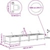 Sodo vazonas 4 pcs Juoda Plienas