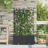 Sodo vazonas 2 pcs Juoda Plienas