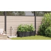 Sodo vazonas 3 vnt. Juoda 120 x 40 x 37,5 cm PP