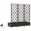 Sodo vazonas 3 vnt. Ruda 120 x 40 x 126 cm PP