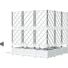 Sodo vazonas 5 vnt. Balta 120 x 120 x 126 cm PP