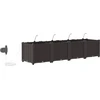 Sodo vazonas 4 vnt. Ruda 160 x 40 x 37,5 cm PP