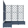 Sodo vazonas 5 pcs Pilka 120 x 120 x 125,5 cm Plienas