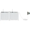 Sodo vazonas 2 vnt. Balta 80 x 40 x 37,5 cm PP