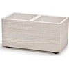 Sodo vazonas 57 x 28,8 x 29 cm Madera Case ECO Wood baltas PROSPERPLAST