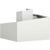Sodo vazonas Balta 60 x 60 x 50 cm Šaltai valcuotas plienas