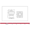 Dospel Dūmtraukio gaubtas TRN 200mm, cinkuotas 007-0417