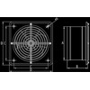 Dospel Kamerinis ventiliatorius 250mm WBS 250 NA siena 007-0340A Dospel
