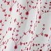Douceur Dinterieur Interjero dizainas Langų užuolaidos su ąselėmis PETIT FLEUR, 140 x 240 cm, balta ir raudona