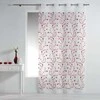 Douceur Dinterieur Interjero dizainas Langų užuolaidos su ąselėmis PETIT FLEUR, 140 x 240 cm, balta ir raudona