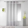 Douceur Dinterieur Vidinė uždanga su ąselėmis, pilka LINAHE, 140 x 260 cm