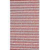 Dallprint Dekor.lipnūs kristalai 3mm 806vnt. Raudonas