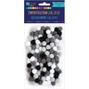 Dallprint Akriliniai burbuliukai juodi & balti 120vnt. 1cm