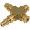 Žalvarinis 1/8NPT kryžminis jutiklio adapteris