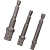 Adapteriai DRAUMET1/4 "HEX į 1/2, 3/8, 1/4"