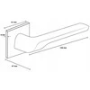 Metal_Bud Durų rankena, vidaus K FIT Brushed Nickel Matinio nikelio