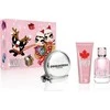 Dsquared2 Set Dsquared 2: Wood Eau De Toilette For Women, 100 ml + Wood Dušo želė, 100 ml + Dsquared GWP Textile Pouch Sidabrinis