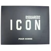 „Dsquared2“ rinkinys „Dsquared 2“: „Icon“ vyriškas kvapusis vanduo, 100 ml + „Icon“ dušo želė visiems odos tipams, 100 ml + „Icon“ drėkinamasis balzamas po skutimosi, 100 ml