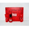 Dsquared2 Set Dsquared 2: Raudona Wood Eau De Toilette For Women, 50 ml + Raudona Wood Dušo želė & Šampūnas 2-In-1, 50 ml + Raudona Wood Losjonas kūnui, 50 ml