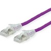 SECOMP DTWYLER Kabelis krosowy kat. 6A (klasa EA) S/FTP, CU 7702 flex LSOH, AMP v2, violetinė, 7,5 m