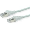 DTWYLER DTWYLER pataisinis kabelis kat. 6A (EA klasė) S/FTP, CU 7702 flex LSOH, AMP v2, kryžminis, pilkas, 1 m.