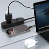 Dudao A28PCEU PD 45W GaN 2xUSB-C sieninis įkroviklis su USB-C laidu - Juodas