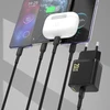 Dudao A26LEU PD 20W GaN USB-C sieninis įkroviklis su USB-C–Lightning laidu - Juodas