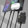 „Dudao A27CEU PD 25W GaN SB-C“ sieninis įkroviklis su USB-C laidu – juodas