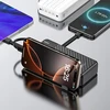 Dudao K11 Pro 20000mAh Powerbank su integruotais kabeliais – juodos spalvos