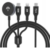Dudao „Apple Watch A72b8 A12Max+ PD 100W 3in1“ įkroviklio laidas: USB-C „Lightning“ 1,2 m – juodos spalvos