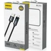 Dudao L7T USB-A – USB-C 66W kabelis with LED Ekranas 1m – juodos spalvos