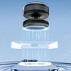 Dudao F24MAX automobilio laikiklis su 15 W belaidžiu įkrovikliu, suderinamas su „MagSafe“, su automatiniu siurbtuku – juodas