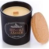 Duka Hinoki Amber sojų žvakė, juoda, 135 g