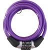 Dunlop Spiralinis dviračio užraktas su kodu 0,6x120 cm violetinis