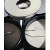 Durable 333023 šiukšliadėžė 17 l apvali metalinė sidabrinė