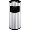 Durable 333023 šiukšliadėžė 17 l apvali metalinė sidabrinė