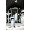 Durable 333023 šiukšliadėžė 17 l apvali metalinė sidabrinė