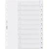 Laikiklis Durable DURABLE Blanko-Register PP blanko Taben 10-teilig grau