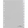 Laikiklis Durable DURABLE Blanko-Register PP blanko Taben 10-teilig grau