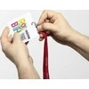 Durable DURABLE VISITOR BADGE Namesschilder mit EURO-Lochung 100Stk