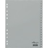 Laikiklis Durable DURABLE Zahlenregister A4 1-20 PP volldeckend grau