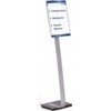 Durable Patvarus 481323, informacinis stendas, A3, akrilas, sidabras, horizontalus/vertikalus