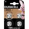 Duracell 5000394119345, vienkartinė baterija, CR2025, ličio, 3 V, 4 vnt., 165 mAh